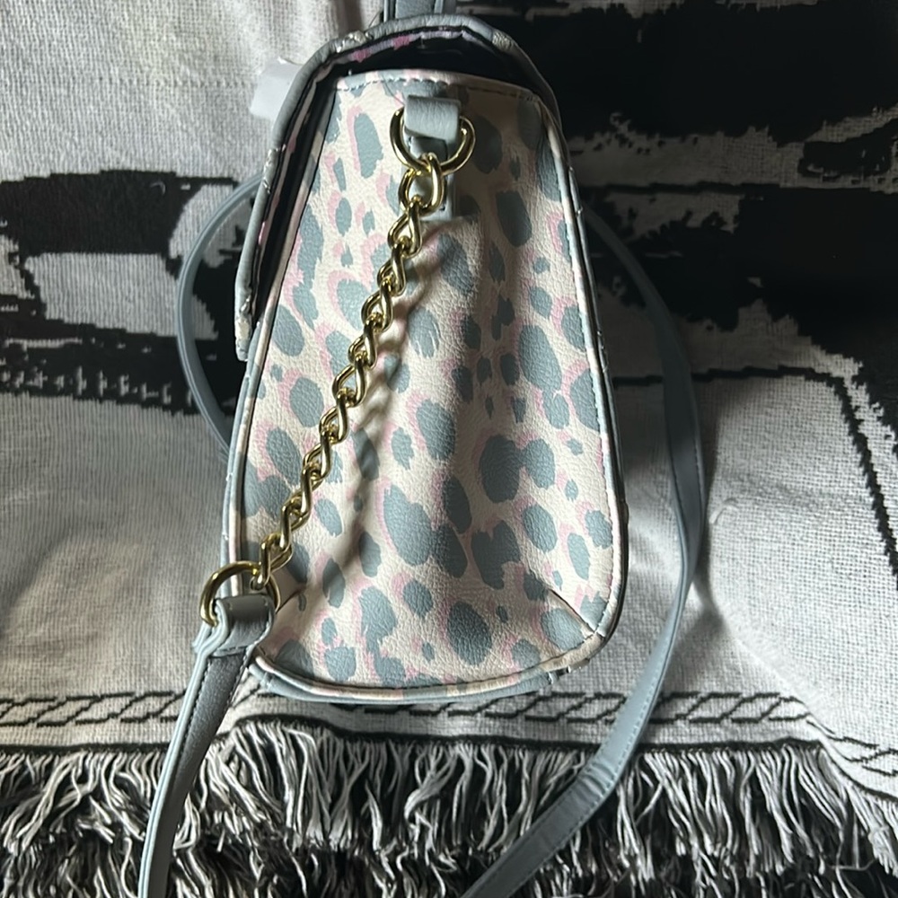 BETSEY JOHNSON  PURSE  NWT Gray/White with little white hearts,